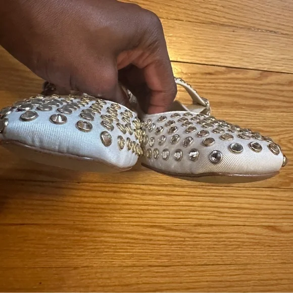 Sam Edelman White Studded Ballet Flats - Picture 9 of 9